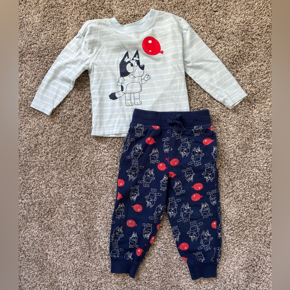 Hanna Andersson Bluey Matching Set, 3T